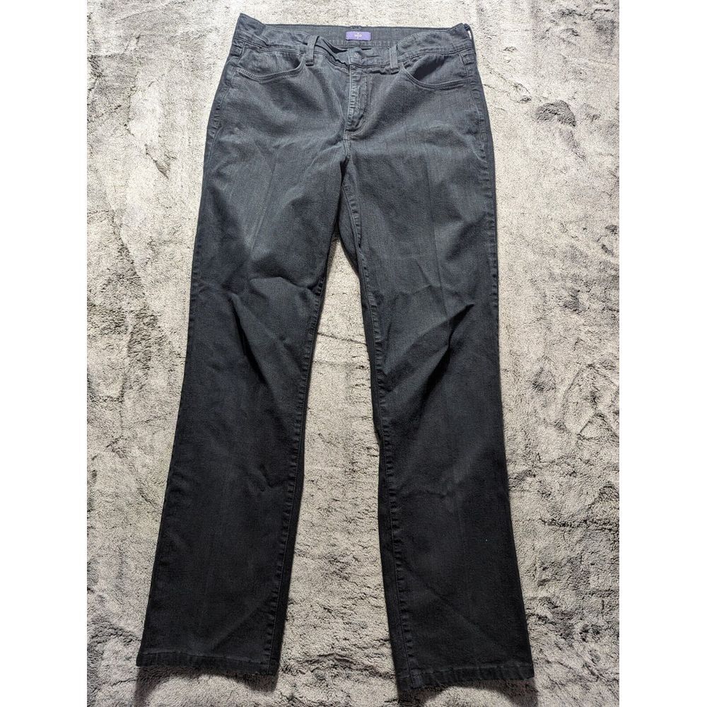 NYDJ Straight Leg Jeans Women's Size 10 Black